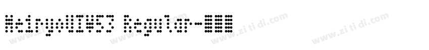 MeiryoUIW53 Regular字体转换